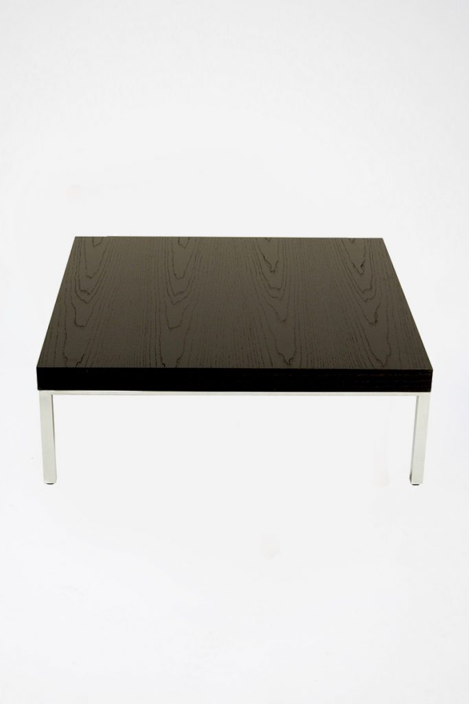 Black Wood 905 Square Coffee Table The Classic Modern Prop Hire Company