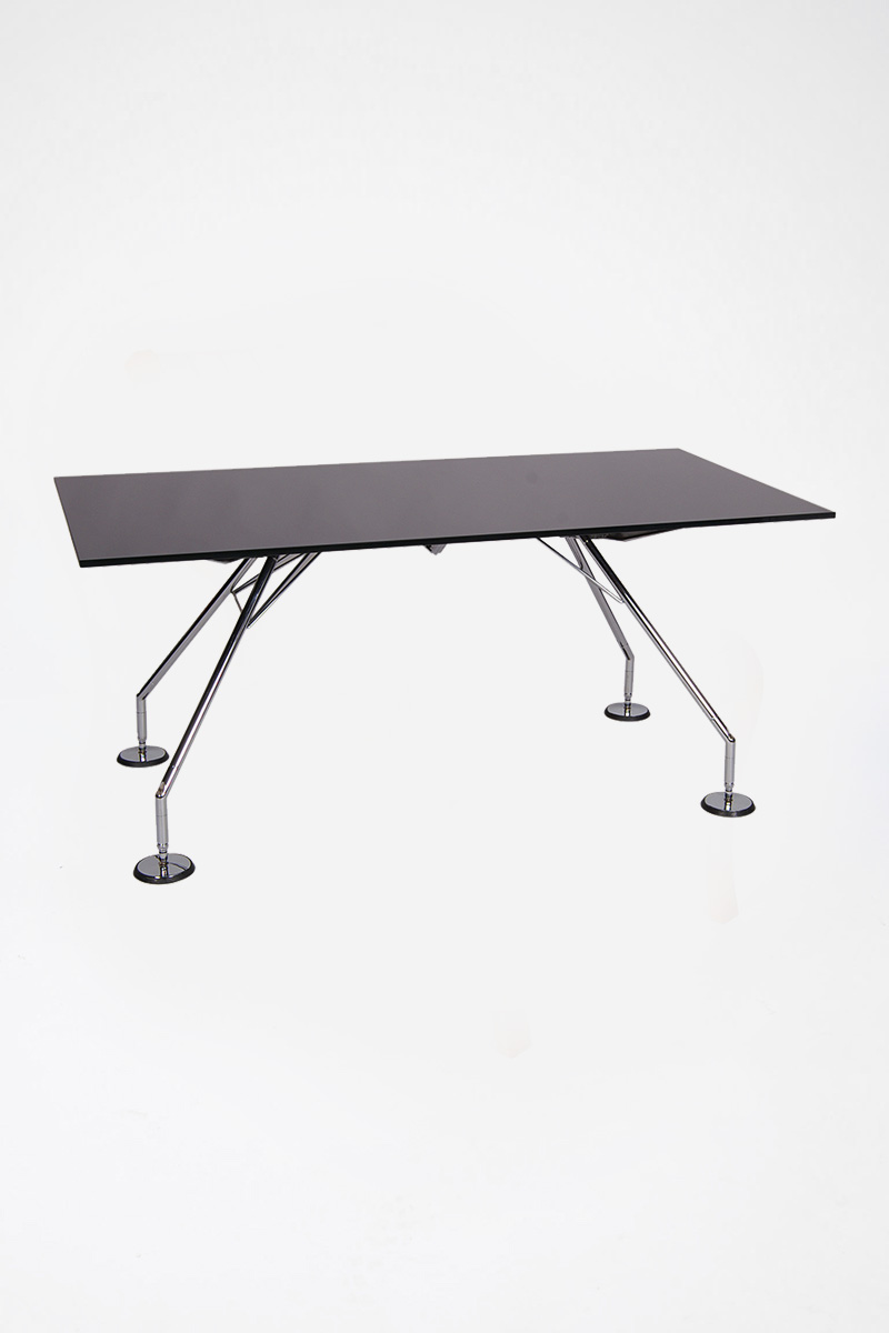 Black Glass Nomos Table Top The Classic Modern Prop Hire Company