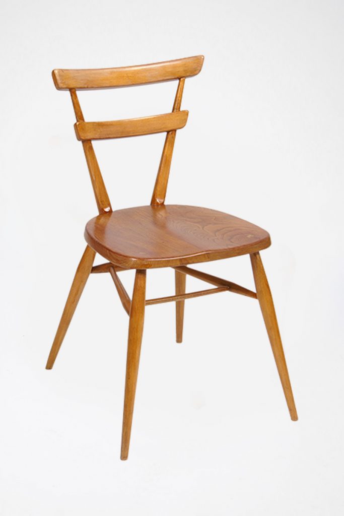 Light Elm Ercol Stacking Chair The Classic Modern Prop Hire Company