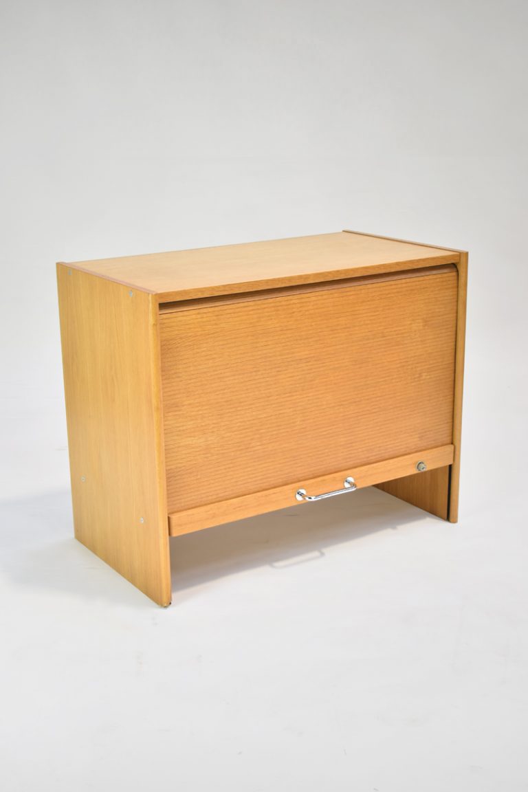 Scandinavian Oak Roll Top The Classic Modern Prop Hire Company