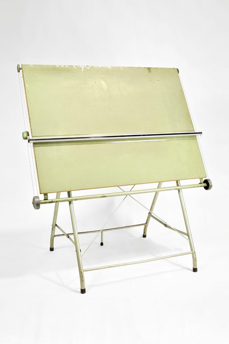 Green Parallel Motion Drawing Board The Classic Modern Prop Hire Company