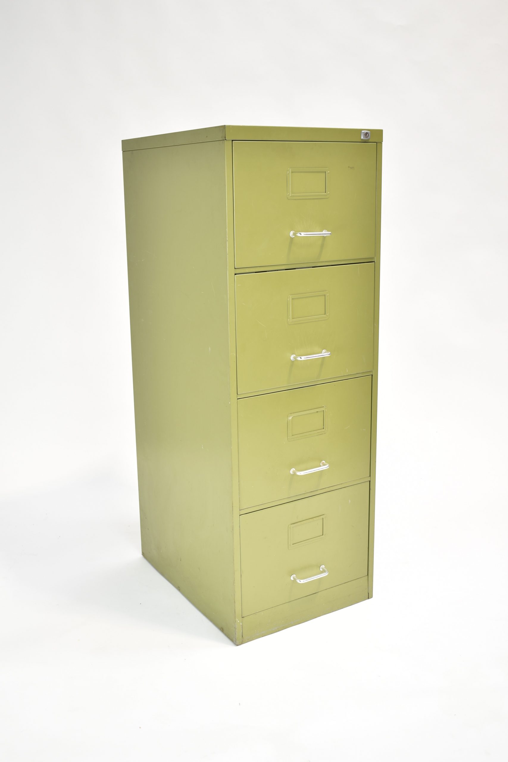 Olive Green 4 Drawer Metal Filing The Classic Modern Prop