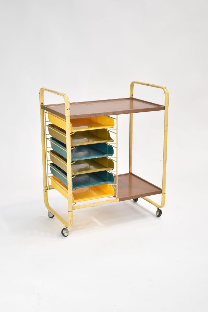 Factory Work Trolley With Pull Out Shelves The Classic Modern Prop